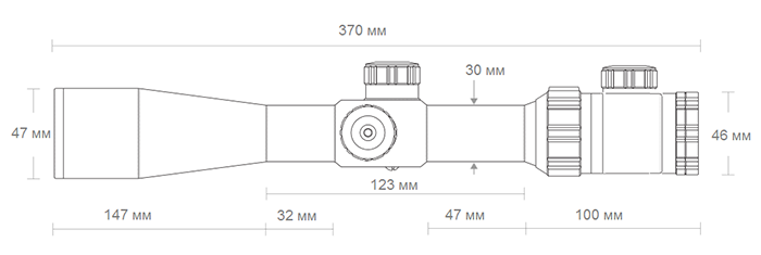 Оптический прицел Zenit 3-9x40, 30мм, c подсветкой, отстройка паралакса, Z-5-1