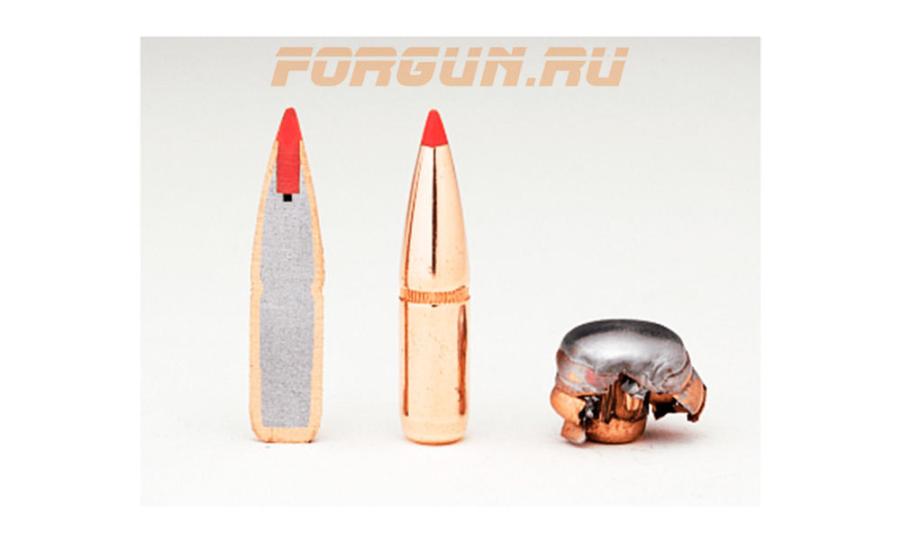 Пули Hornady SST 6.5 мм .264 123 gr, 100 шт. (26173) в разрезе и после выстрела