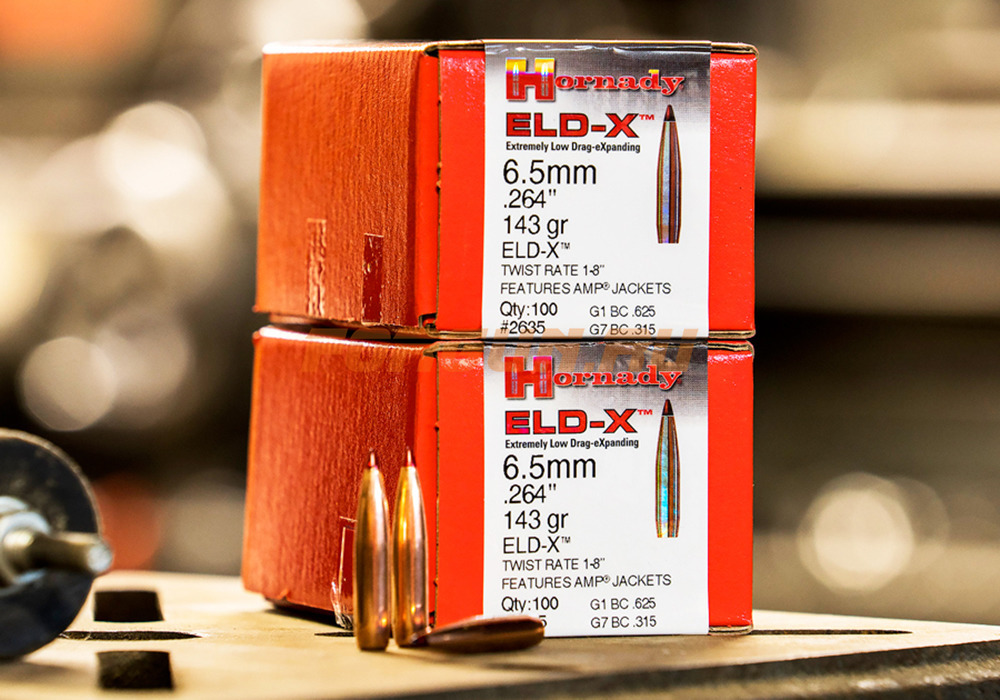 Пули Hornady ELD-X 6.5 мм .264 143 gr, 100 шт. (2635)