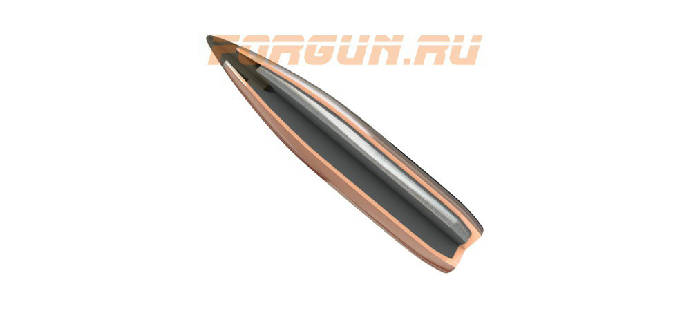 Пуля Hornady A-MAX 50 кал. .510 750 gr (5165) в разрезе 