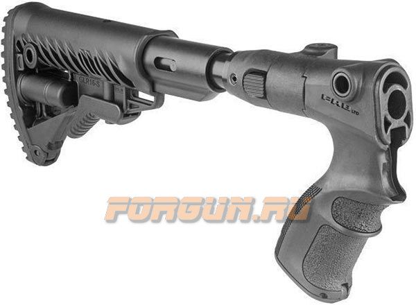 Приклад для Remington 870, телескопический, рукоятка, пластик, компенсатор отдачи, складной, FAB Defense, FD-AGRF 870 FKSB