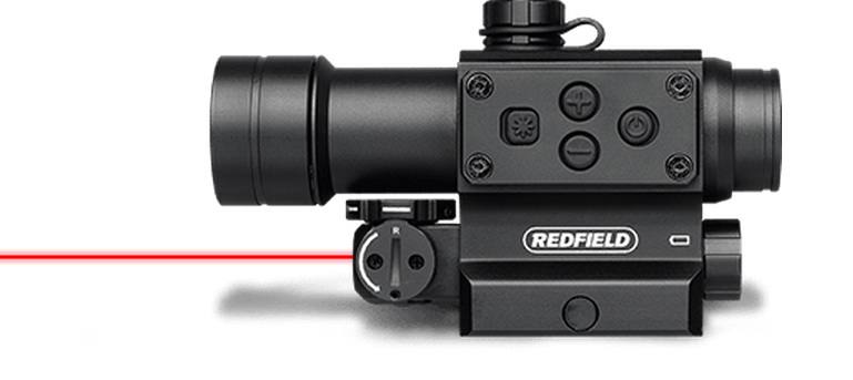 _Коллиматорный прицел  Redfield CounterStrike с лазерным целеуказателем, под Picatinny/MIL-STD-1913,  красная/зеленая марка (4 MOA)