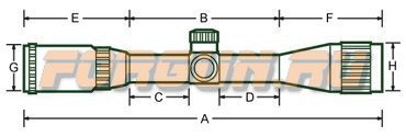 Оптический прицел Leapers UTG 4X32 25,4 мм, AO, сетка Mil-Dot с подсветкой, SCP-M432AOIEWQ