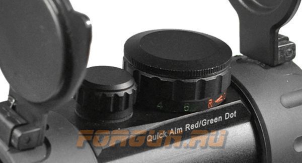 Коллиматорный прицел Leapers UTG 1x30 на Weaver/Picatinny, небыстросъемный, компактный, SCP-RD40RGW-A